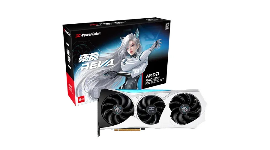 PowerColor Radeon RX 9070 XT Hellhound Reva Edition OC 16 GB grafikkort