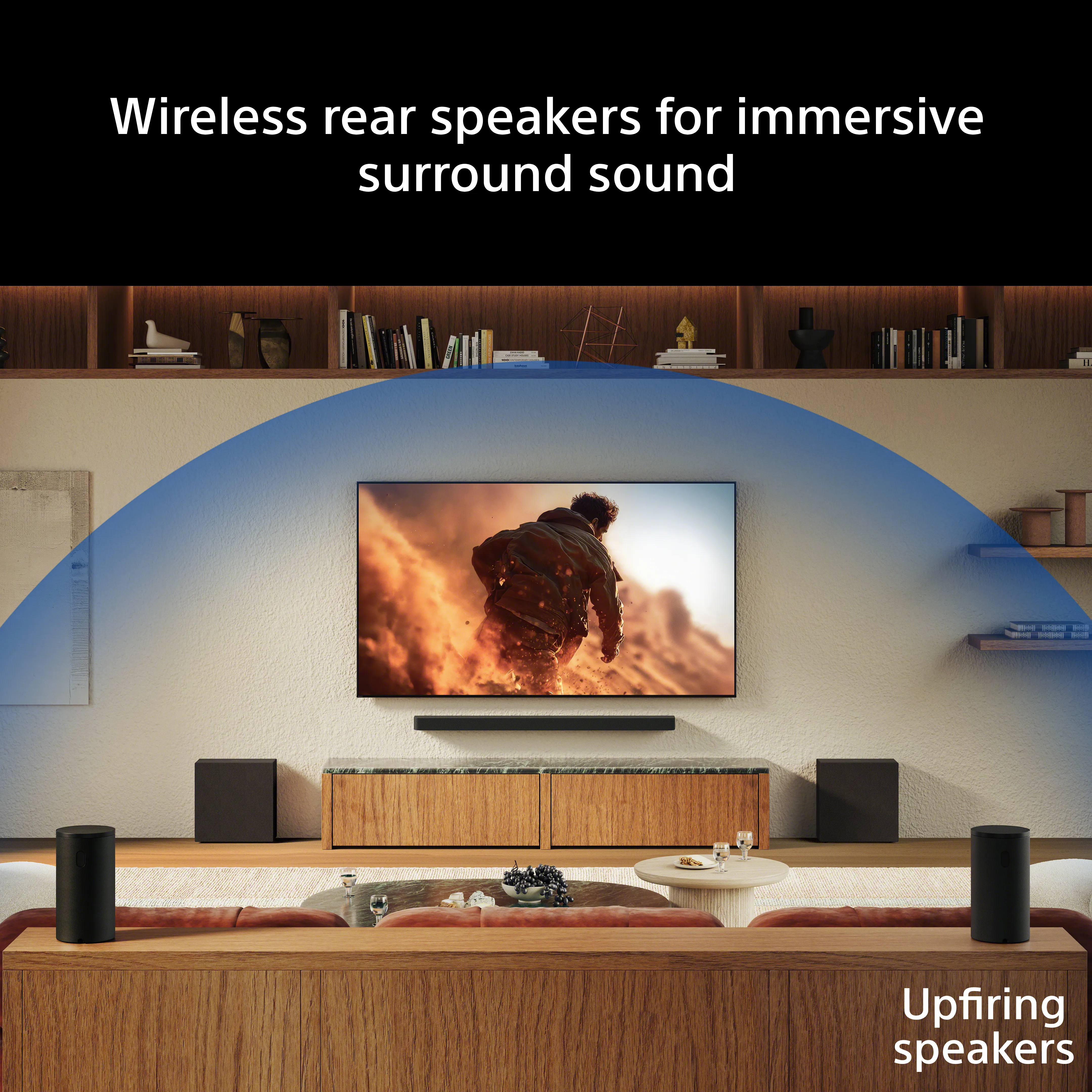 Sony BRAVIA Theatre Rear 9, 6.0 Soundbar system, Black