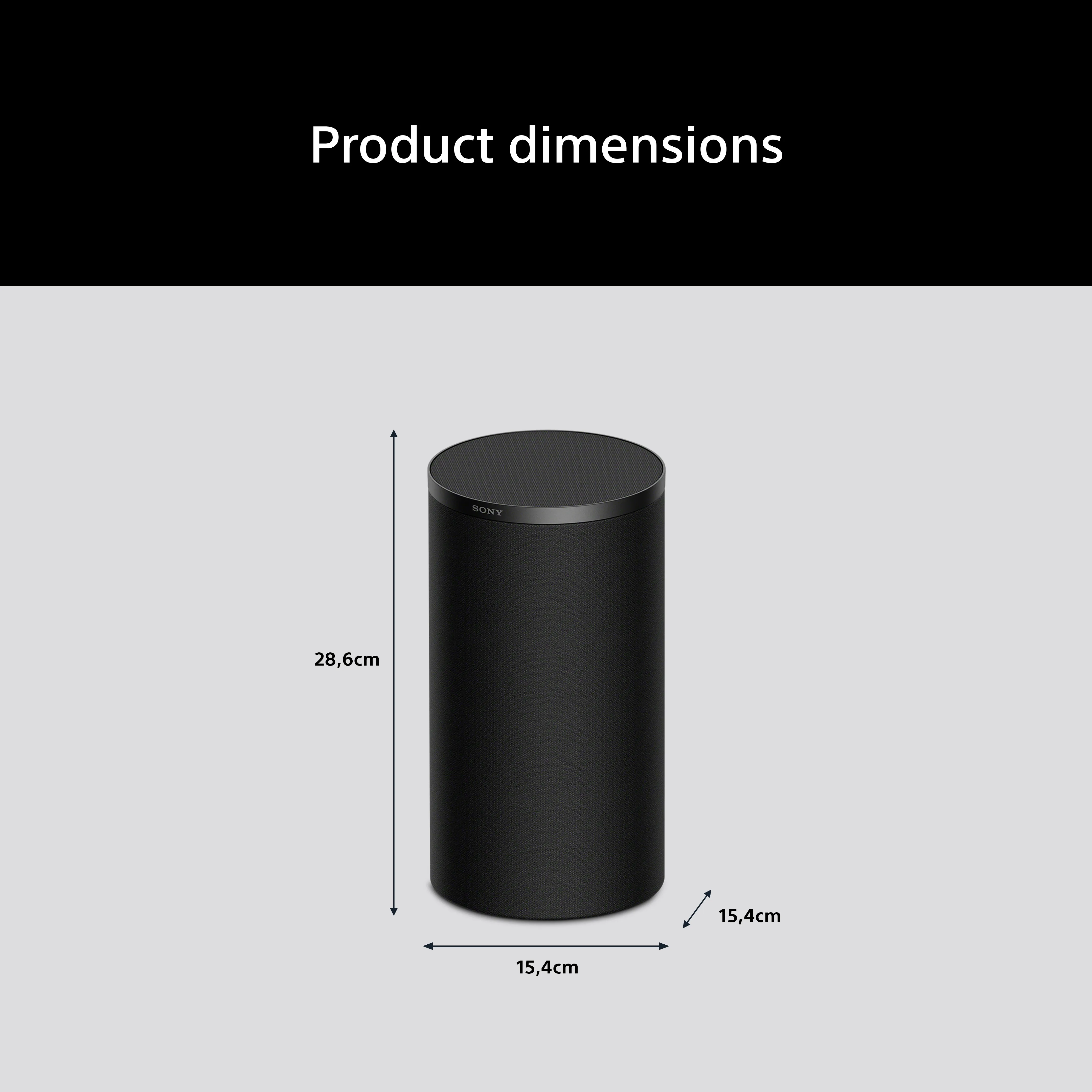 Sony BRAVIA Theatre Rear 9, 6.0 Soundbar system, Black