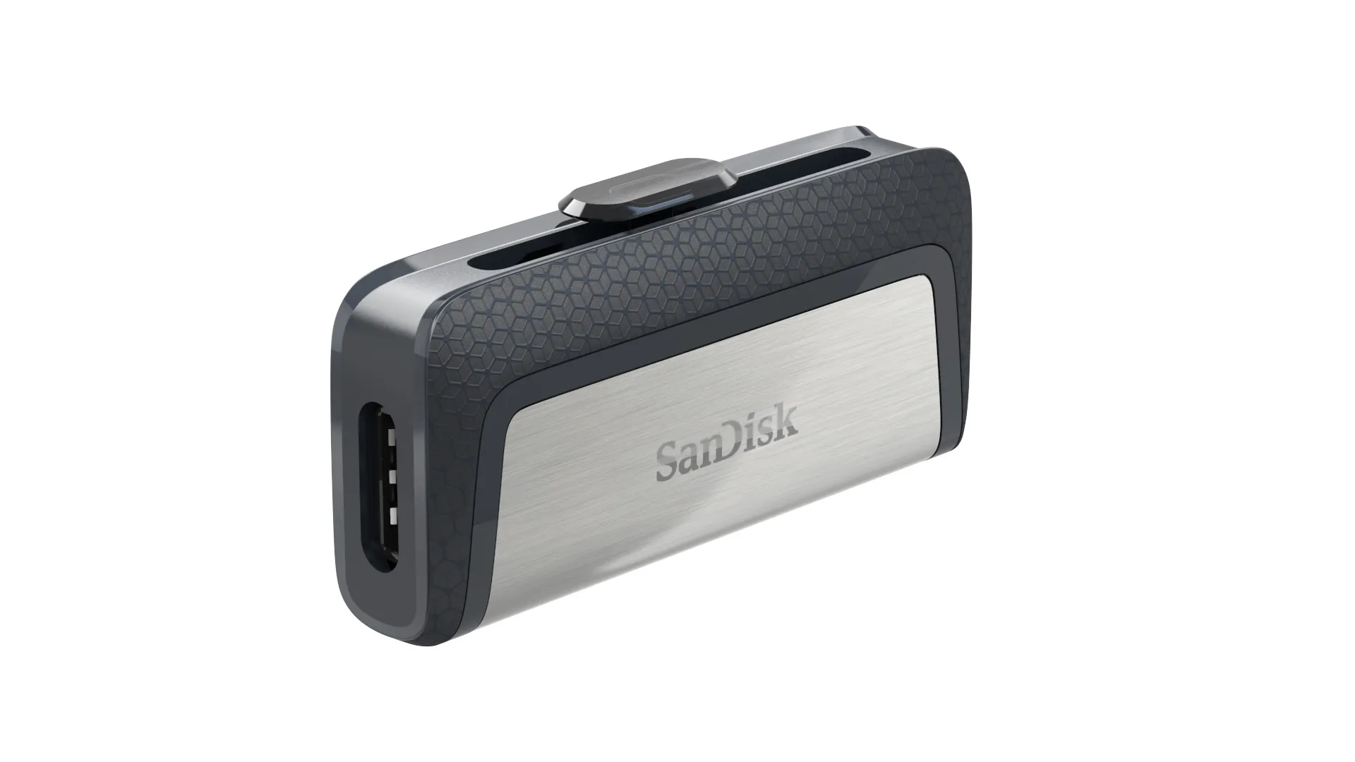 SanDisk 32 Gt Ultra Dual Drive USB-C -muistitikku, Musta/Hopea