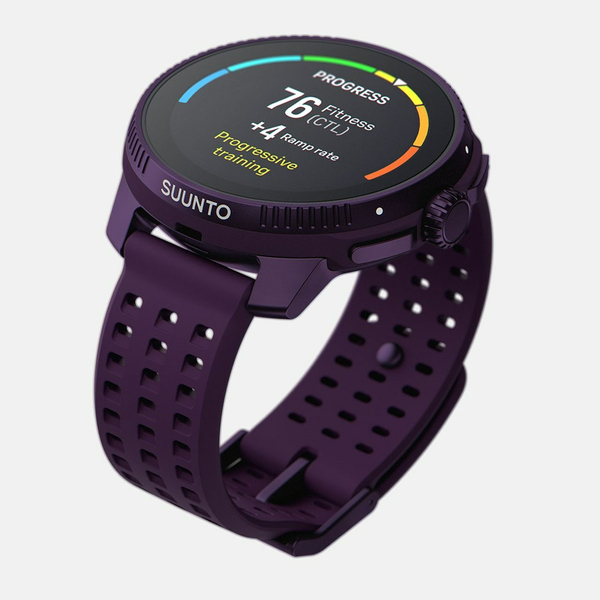 Suunto Race Titanium 49mm Sports Watch with Silicone Band, Amethyst