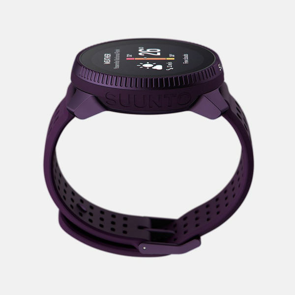Suunto Race Titanium 49mm Sports Watch with Silicone Band, Amethyst