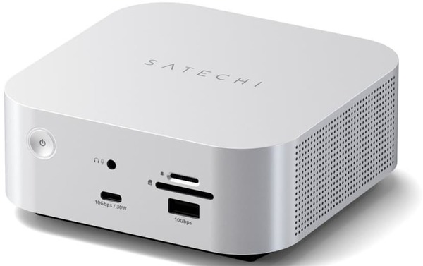 Satechi Thunderbolt 5 CubeDock M.2 NVMe Docking Station, 1-Bay, Thunderbolt 5, Silver