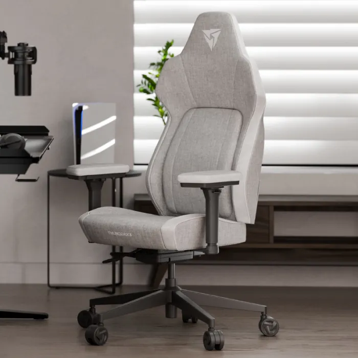 ThunderX3 Smart Core Loft - gaming chair + footrest, Light Gray