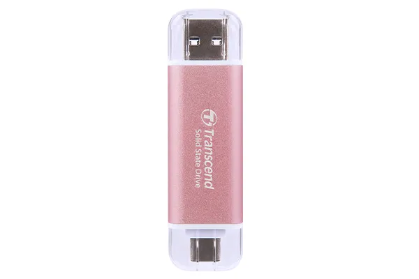 TRANSCEND 512GB,USB EXTERNAL SSD, ESD310P, USB 10GBPS, TYPE C/ A, PINK