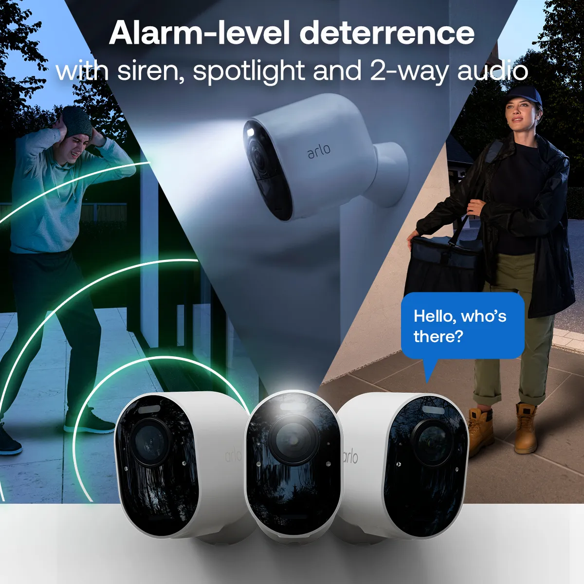 Arlo VMS5440 - Kamerasarja - wireless - 4 kamera/kamerat - musta