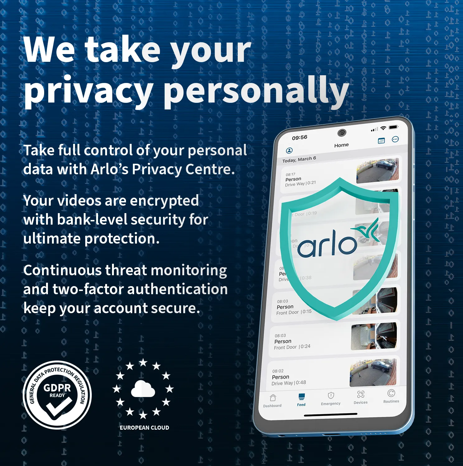 Arlo VMS5440 - Kamerasarja - wireless - 4 kamera/kamerat - musta