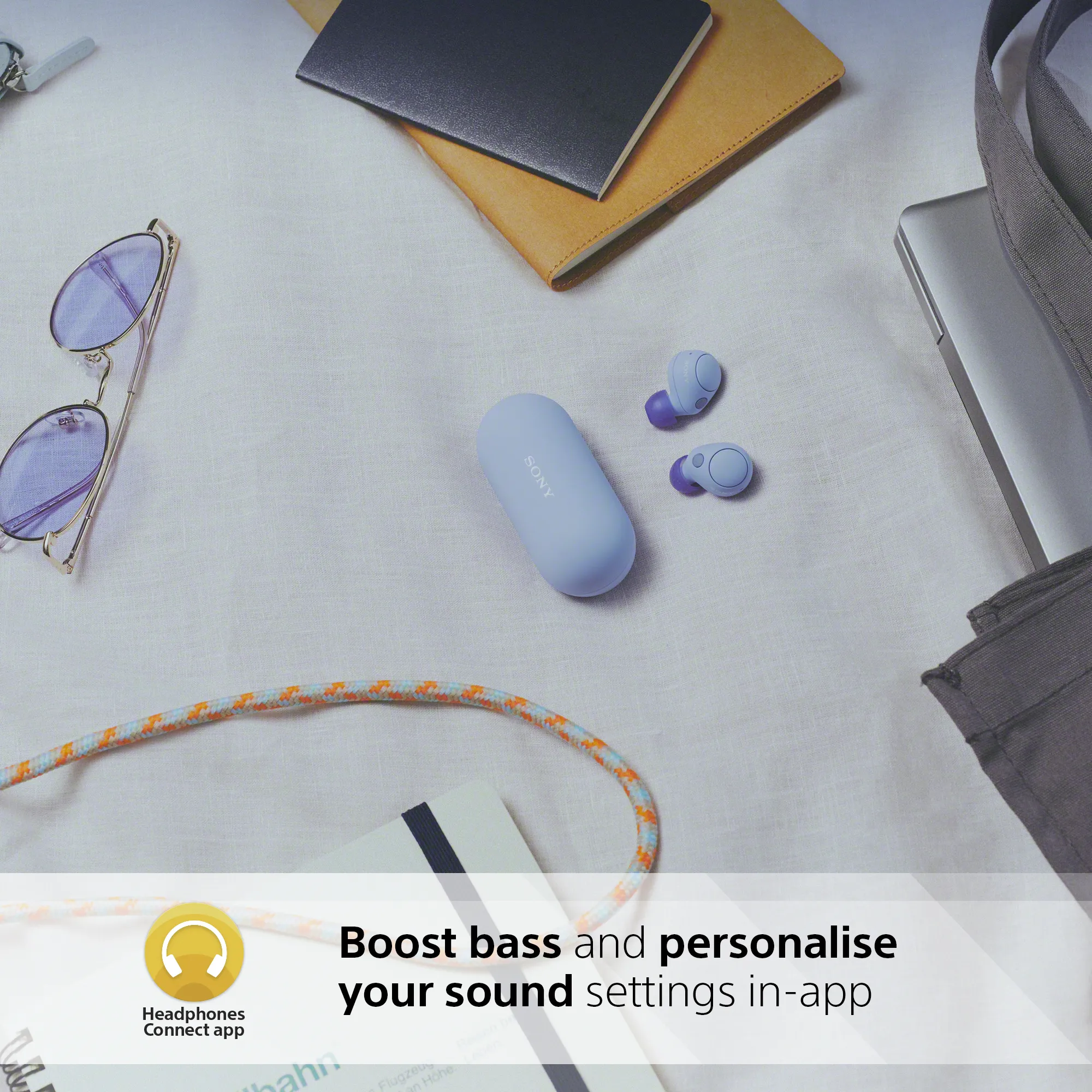 Sony WF-C700N - brusreducerande in-ear-h&ouml;rlurar, lavender