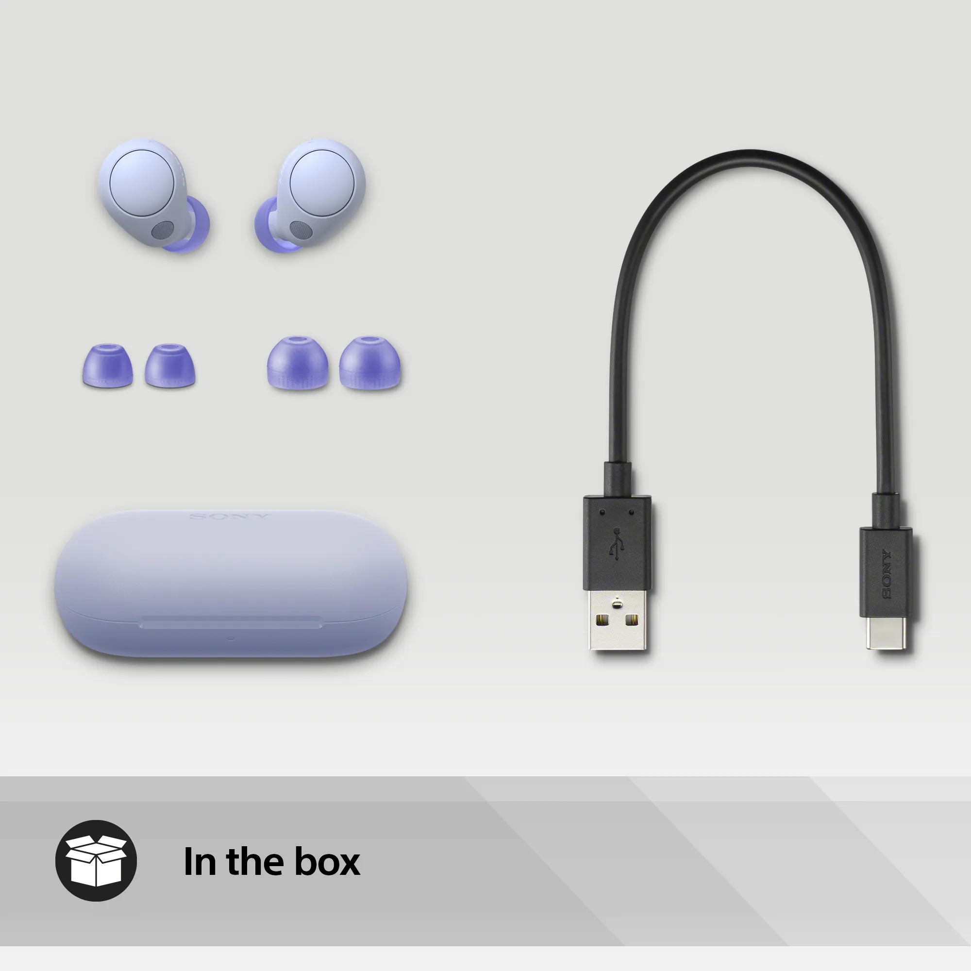 Sony WF-C700N - brusreducerande in-ear-h&ouml;rlurar, lavender