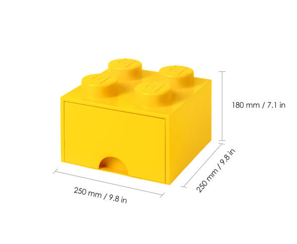 Room Copenhagen LEGO Brick Drawer 4 yellow - RC40051732