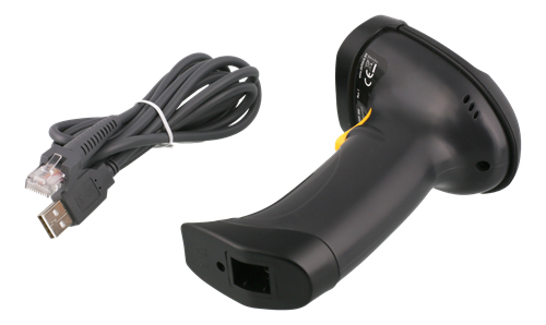 DELTACO Handh&aring;llen streckkodsl&auml;sare, 1D och 2D-koder, CCD, USB, IP65,