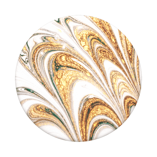 POPSOCKETS Golden Ripple Avtagbart Grip med St&auml;llfunktion