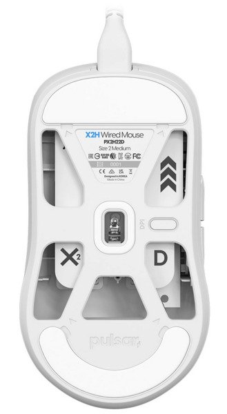 Pulsar X2H Medium Wired Gaming Mouse, White