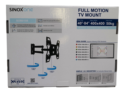 Sinox ONE SOB0158 sein&auml;teline. 40" - 84"