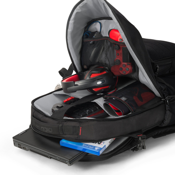 Dicota Hero Esports - spelryggs&auml;ck, svart, 17.3&quot;