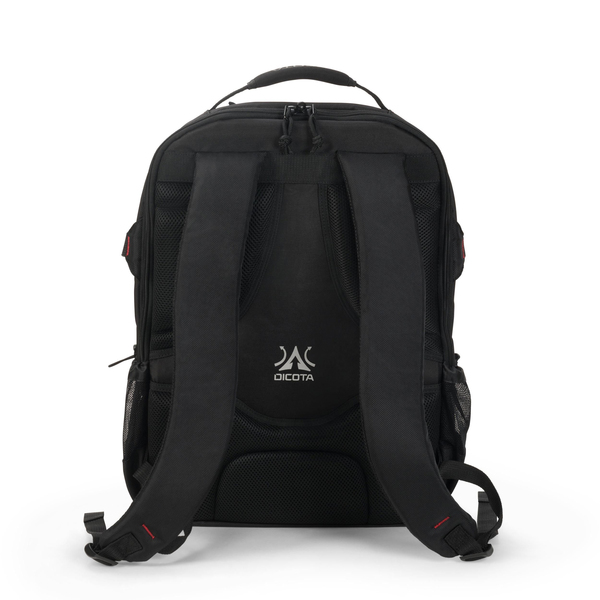 Dicota Hero Esports - spelryggs&auml;ck, svart, 17.3&quot;