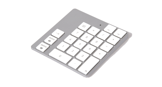 LMP Bluetooth Keypad 2 -numeron&auml;pp&auml;imist&ouml;, Valkoinen
