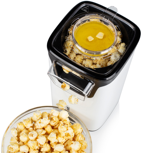 Princess 292986 Popcorn Maker, 1100 W, Black/White