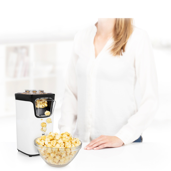 Princess 292986 Popcorn Maker, 1100 W, Black/White