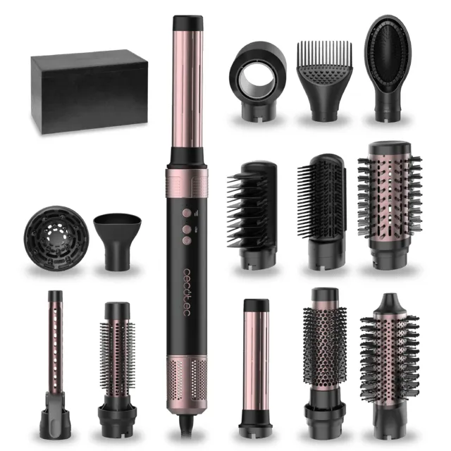 Cecotec Bamba CeramicCare 14in1 AirGlam Multi-styler, Black