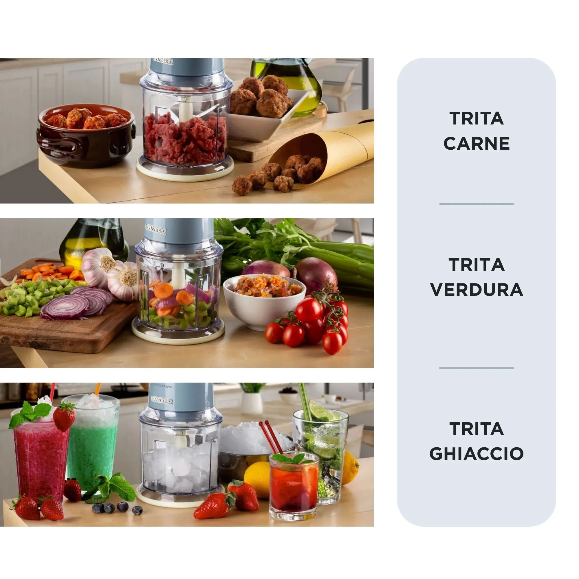 Ariete Vintage - chopper, Light Blue