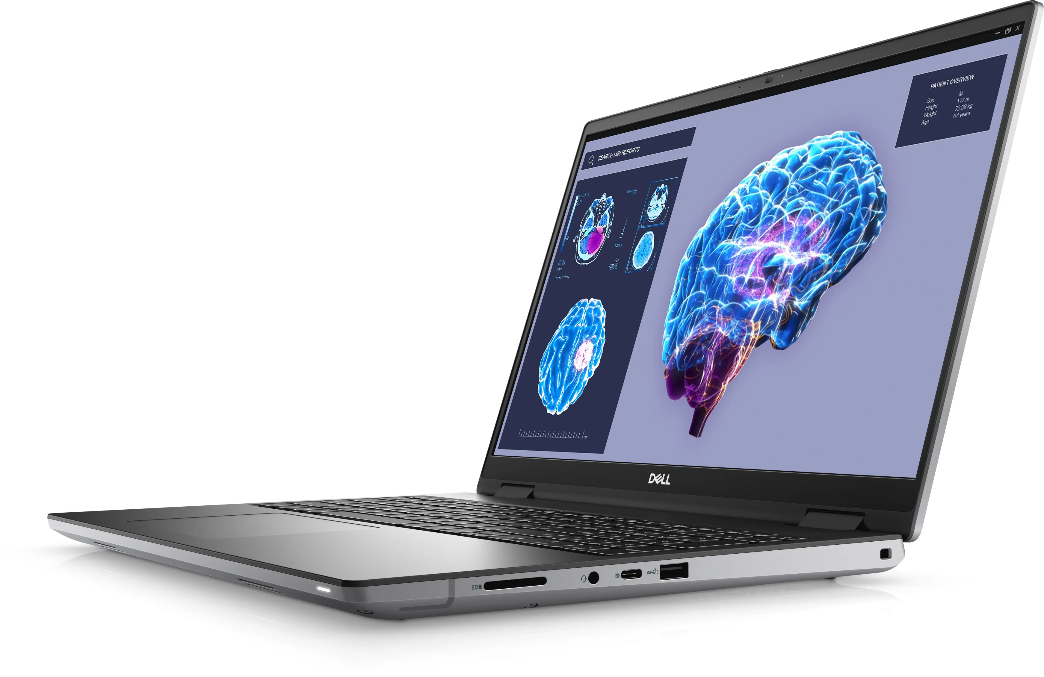 Dell Precision 7680 16" i9-13950HX, 16 GB, 1 TB SSD, RTX 3500, Win 11 Pro - bärbar dator, Grå