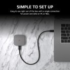 Corsair EX400U 1TB USB-C - External SSD, Black