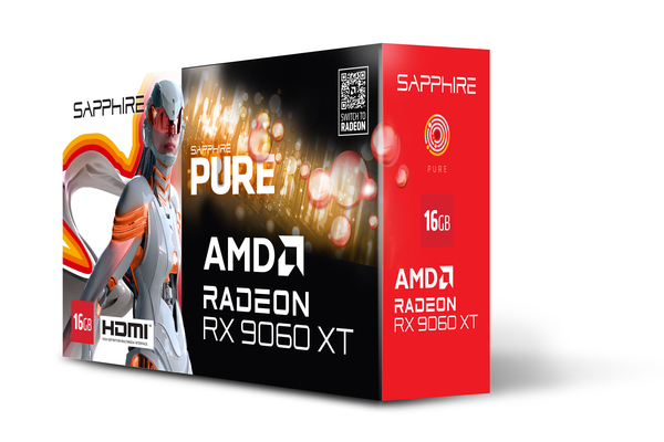Sapphire Radeon RX 9060 XT Pure Gaming OC 16 GB - grafikkort
