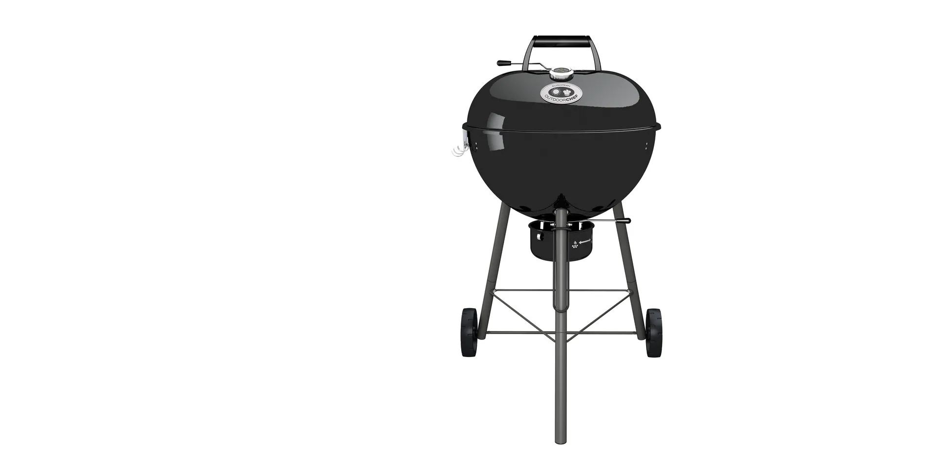 OUTDOORCHEF CHELSEA 570 C, hiiligrilli, grillauspinta  54.00 cm, MUSTA