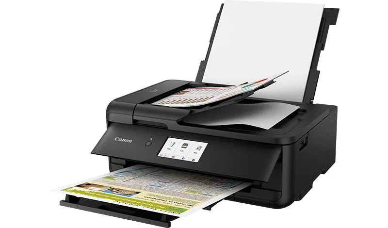 Canon PIXMA TS9550 Duplex, LAN/Wi-Fi, A3 - f&auml;rgbl&auml;ckstr&aring;leskrivare, Svart