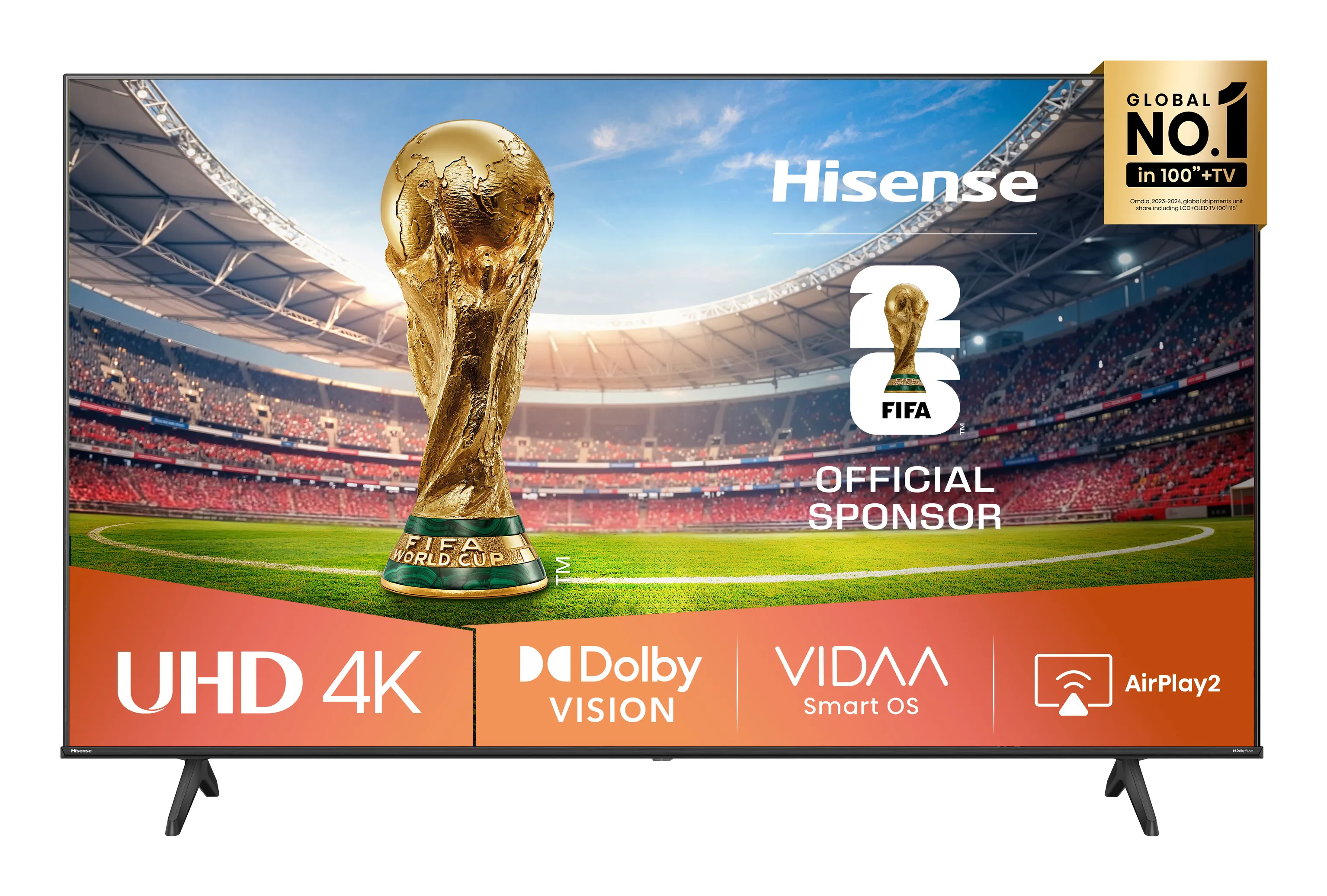 Hisense 50A6Q 50" 4K LED VIDAA OS TV, 60 Hz, Dolby Vision, HDR10+