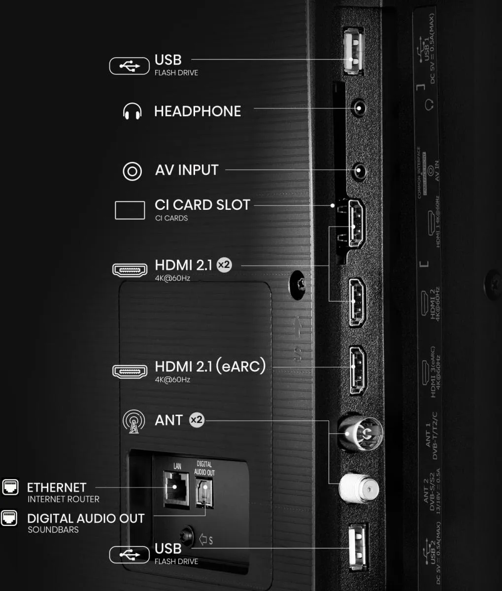 Hisense 50A6Q 50&quot; 4K LED VIDAA OS TV, 60 Hz, Dolby Vision, HDR10+