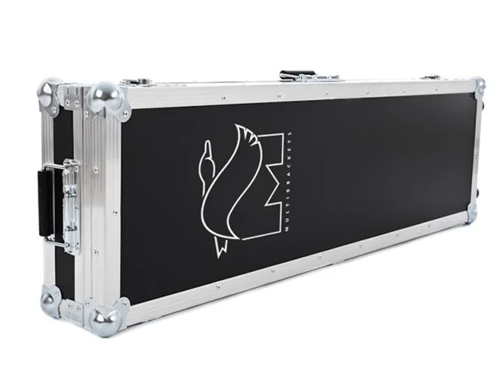 Multibrackets M Display Stand 180 Flight Case Single w. Floorbase - Teline tuotteelle LCD nestekiden&auml;ytt&ouml; / plasma TV - alumiini - musta -n&auml;yt&ouml;n koko: 32"-55" -