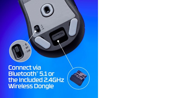 HyperX Pulsefire Haste 2 Mini Wireless Gaming Mouse, Black