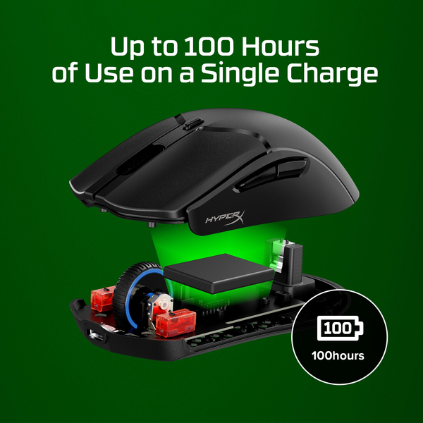 HyperX Pulsefire Haste 2 Mini Wireless Gaming Mouse, Black