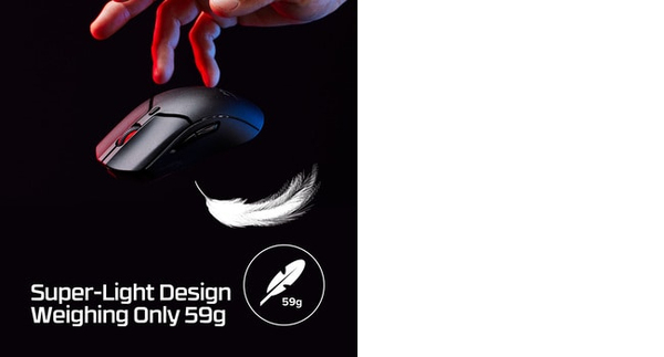 HyperX Pulsefire Haste 2 Mini Wireless Gaming Mouse, Black