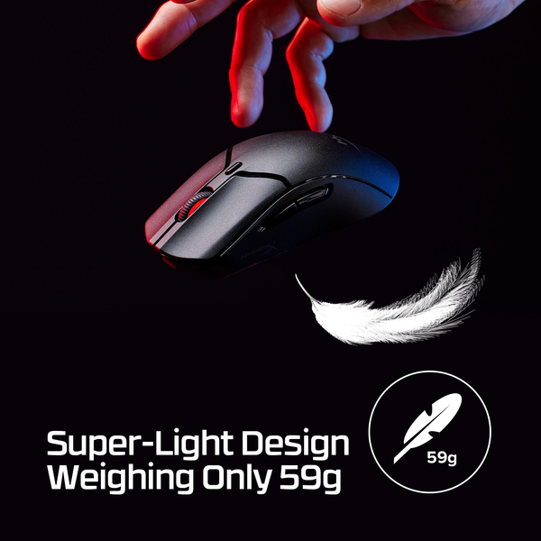 HyperX Pulsefire Haste 2 Mini Wireless Gaming Mouse, Black