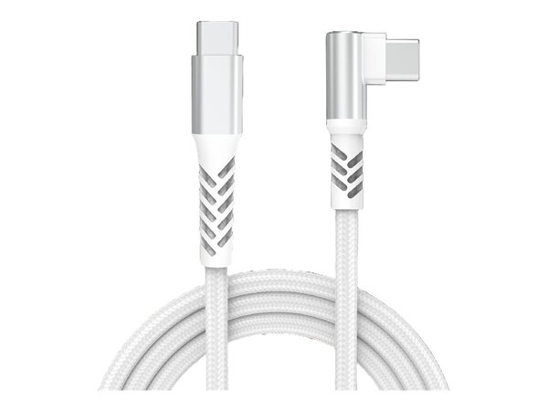 Grateq Pro USB-C - USB-C 90 240W - kabel, 2.25m, Vit