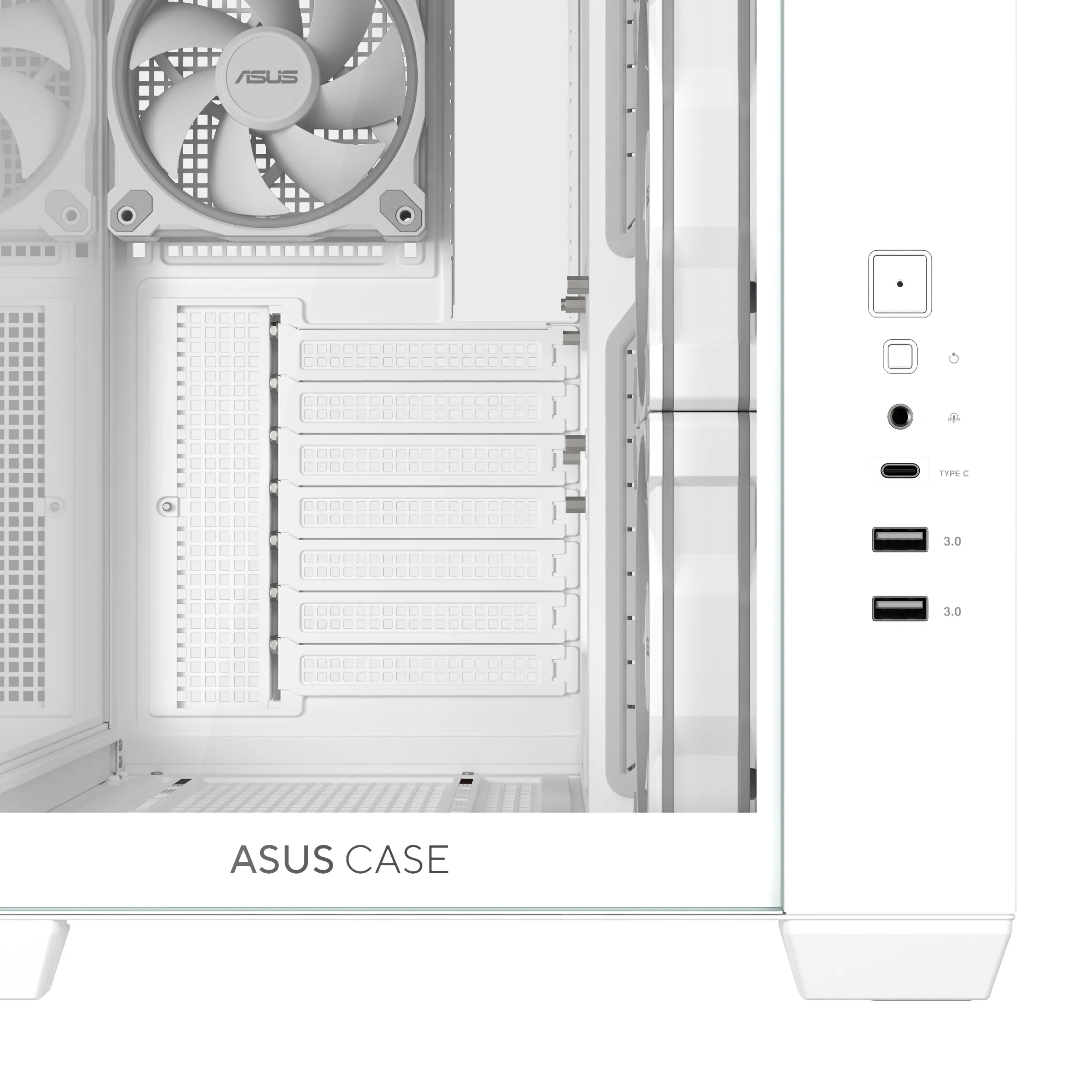 ASUS A32 PLUS Midi-Tower Case with RGB lighting, White