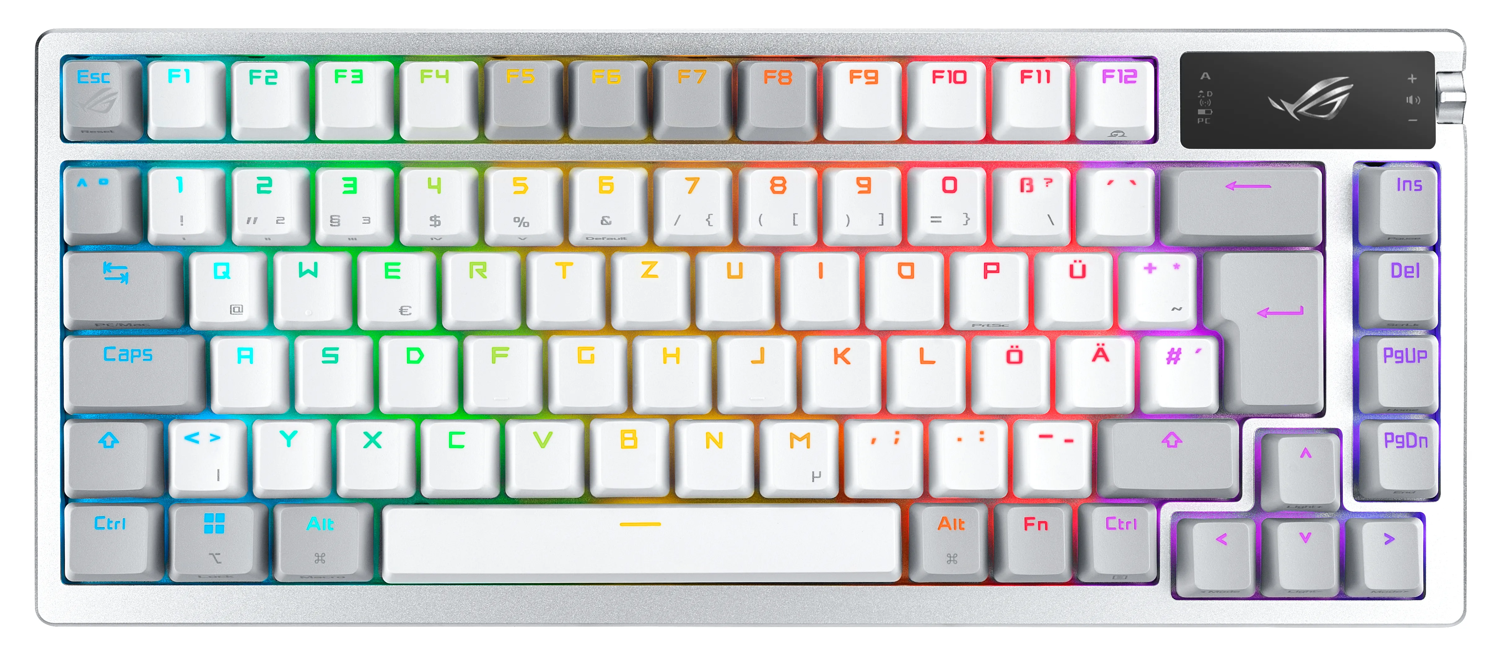 Asus ROG Azoth 75% NX Red - trådlös speltangentbord, vit