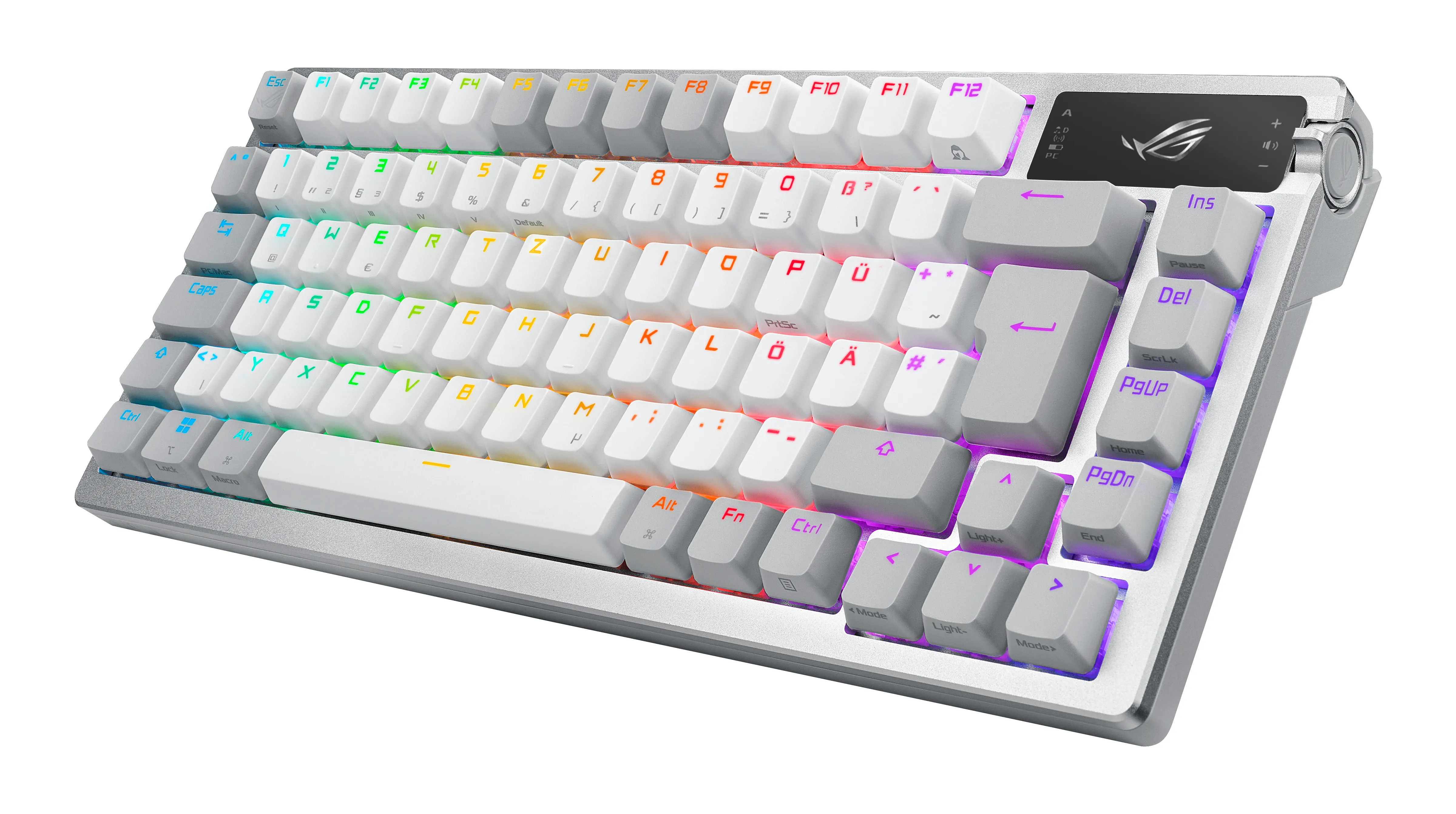 Asus ROG Azoth 75% NX Red - wireless gaming keyboard, white