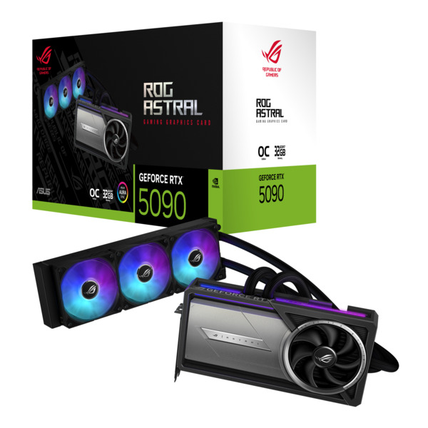 Asus GeForce RTX 5090 32GB GDDR7 ROG Astral LC OC Gaming - graphics card