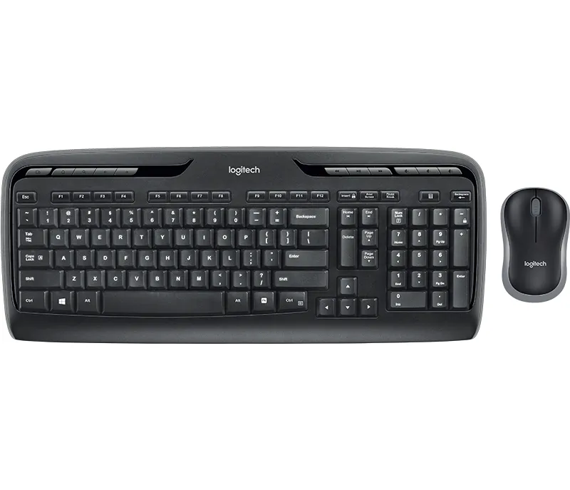 Logitech Wireless Combo MK330 -langaton n&auml;pp&auml;imist&ouml; ja hiiri, musta