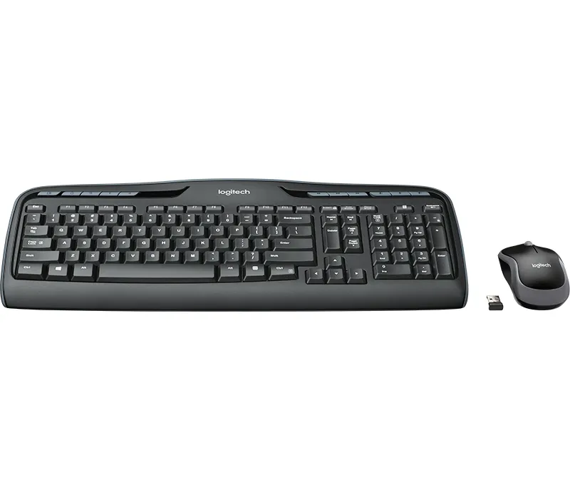 Logitech Wireless Combo MK330 -langaton n&auml;pp&auml;imist&ouml; ja hiiri, musta