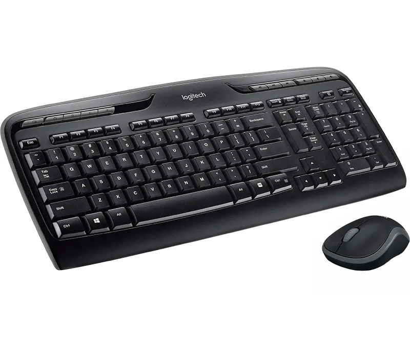 Logitech Wireless Combo MK330 -langaton n&auml;pp&auml;imist&ouml; ja hiiri, musta
