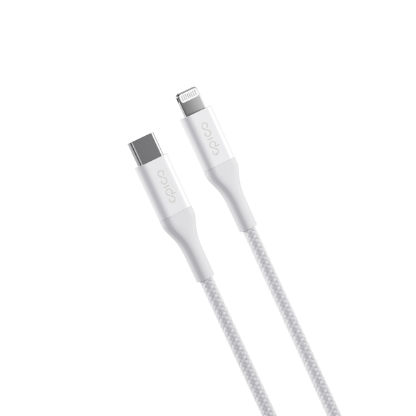 Epico UltraLink USB-C &ndash; Lightning kabel, 2 m, vit