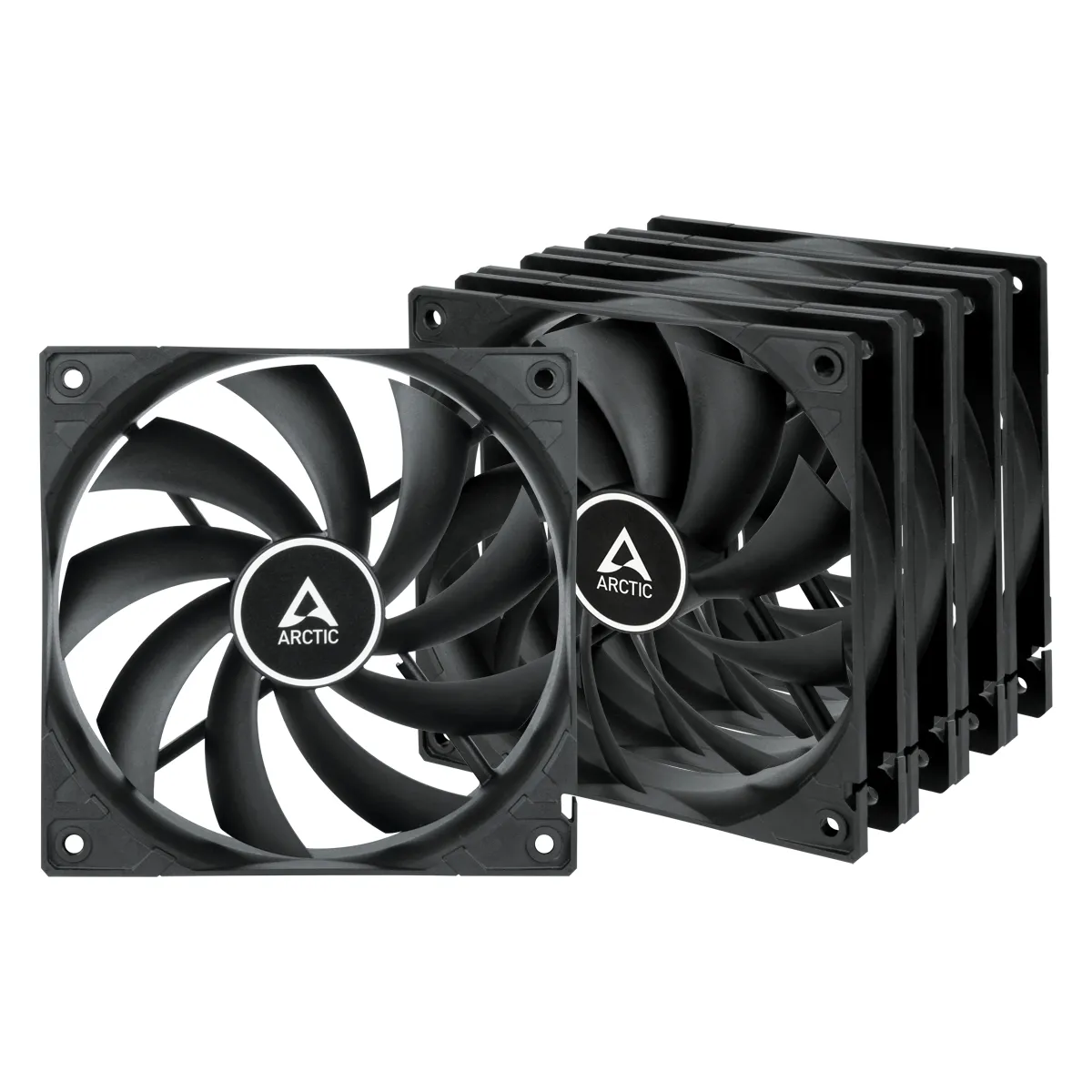 Arctic Cooling F12, 120mm, -tuuletin, musta, 5 kpl