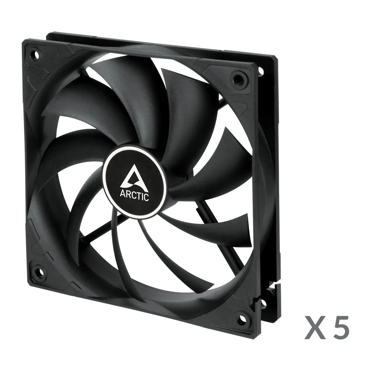 Arctic Cooling F12, 120mm, -tuuletin, musta, 5 kpl