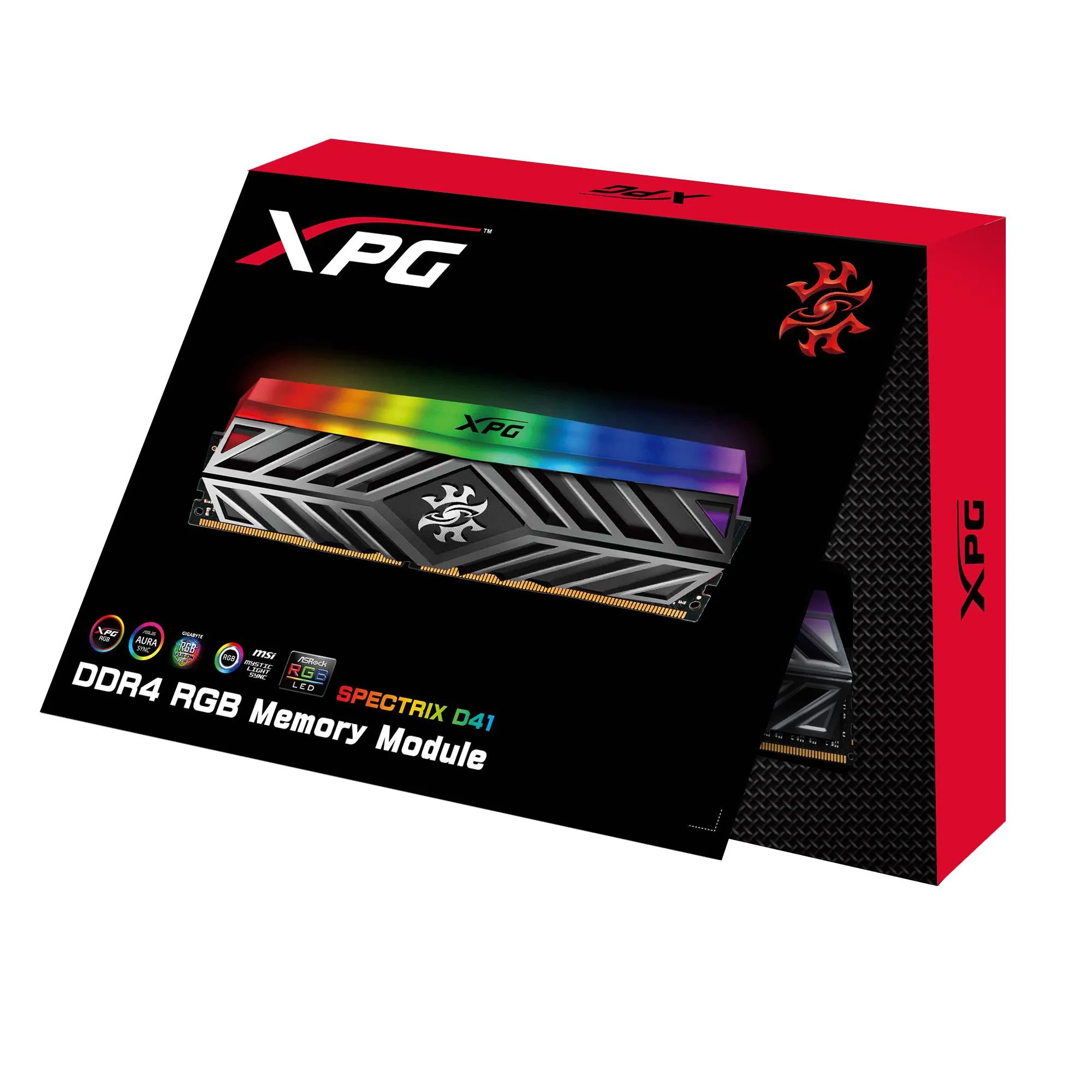 A-Data 16 GB (2 x 8 GB) XPG Spectrix D41 RGB, DDR4 2666 MHz -muisti