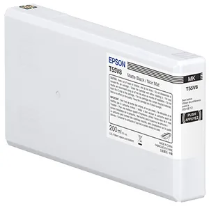 Epson T55W8-mustekasetti, 200 ml, matta musta